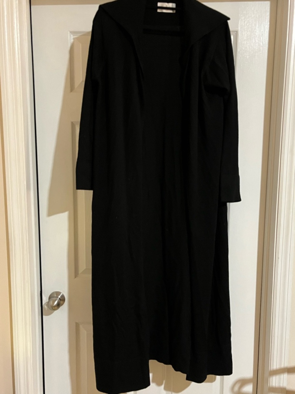 Bloomingdale's Black Wool Duster